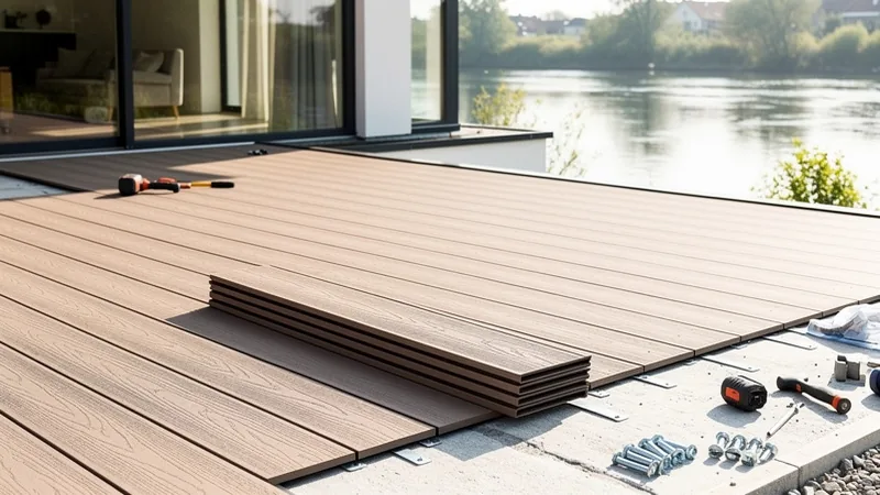 New composite deck installation in Tecumseh, KS